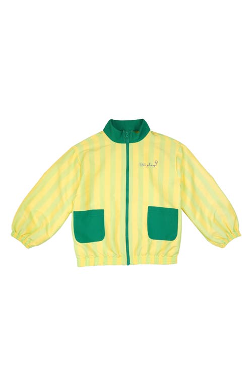 The Sunday Collective Kids' Stripe Play Windbreaker in Green 