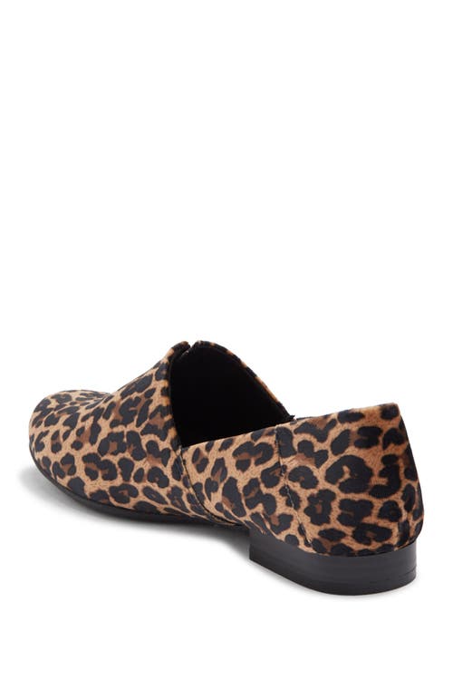 B O C By Børn Suree Leather Loafer In Tan Leopard Fabric