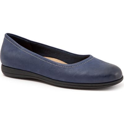 Trotters Darcey Skimmer Flat- Blue