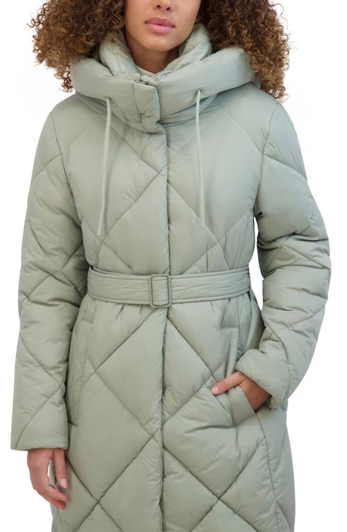 Kenneth Cole New York Powder Touch Matte Quilted Jacket In Sage