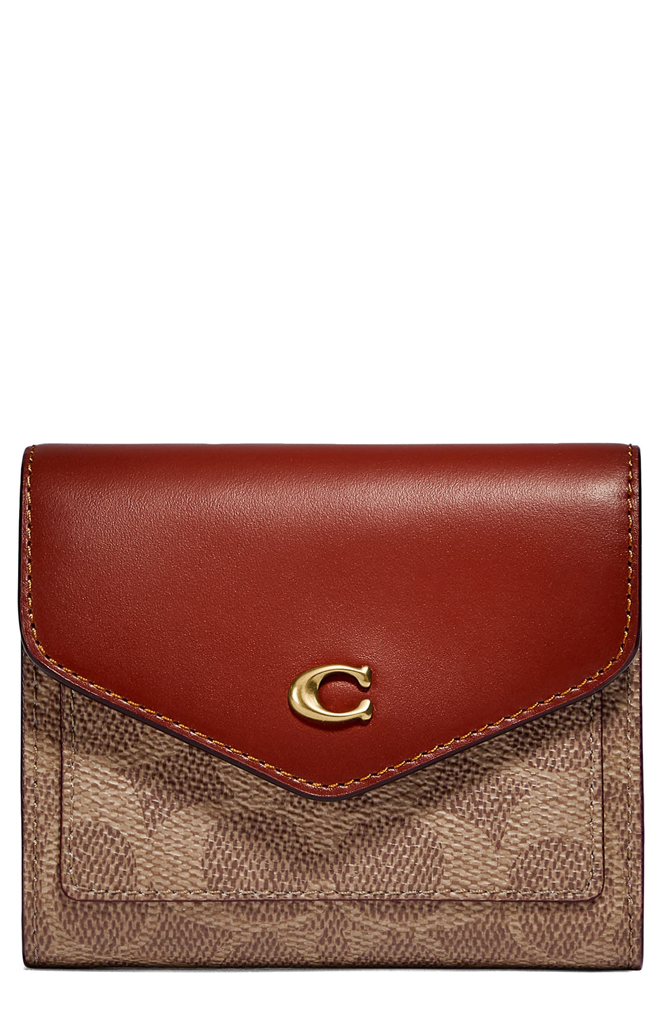 coach flip wallet