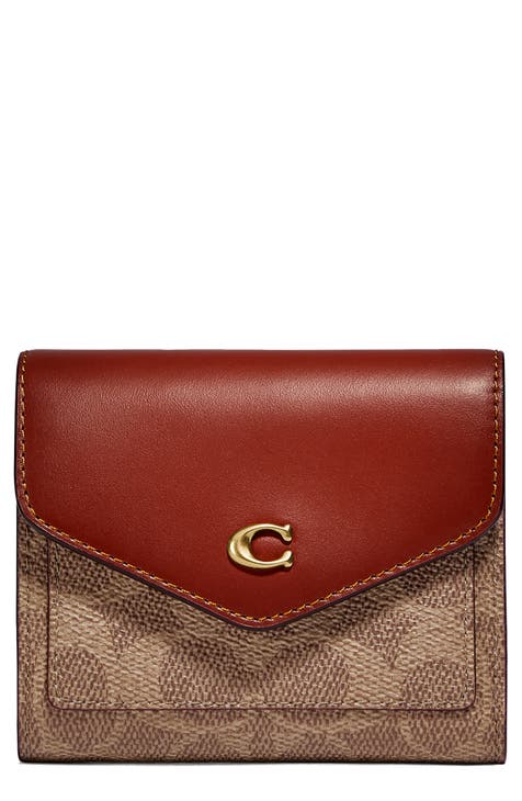 Coach Red Multifunction Keychain Wallet 
