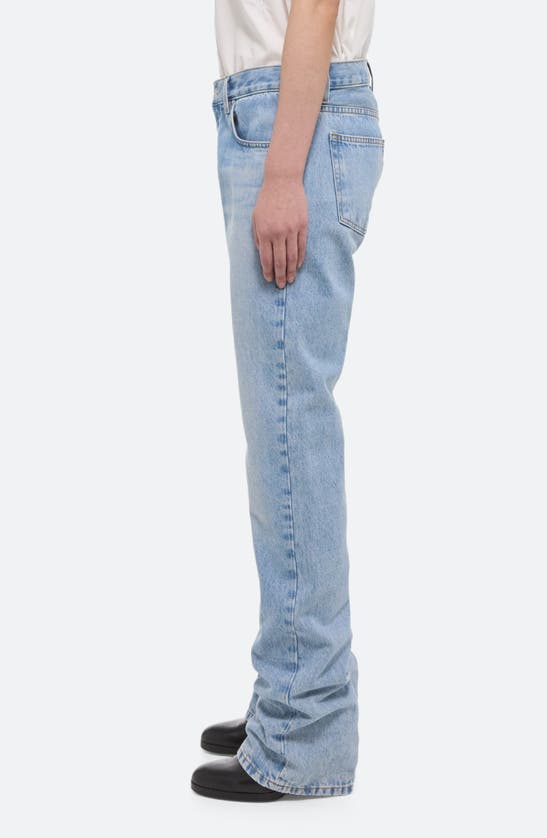 Shop Helmut Lang Low Rise Straight Leg Jeans In Blue