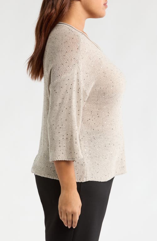 EILEEN FISHER EILEEN FISHER SEQUIN MERINO WOOL SWEATER