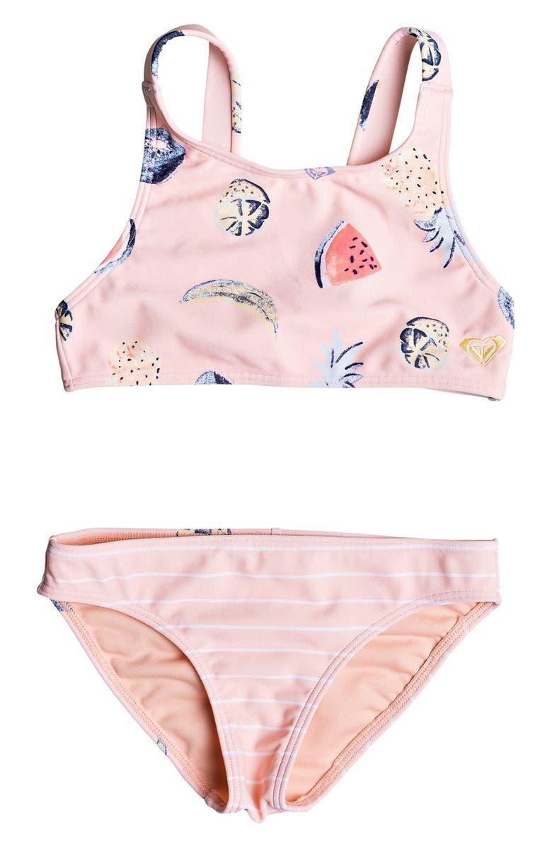 Roxy Splashing You Two-Piece Swimsuit (Toddler Girls & Little Girls ...