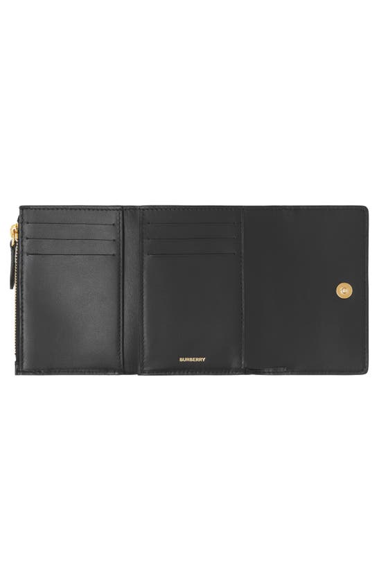 Burberry Lancaster Check-print Leather Wallet In Black | ModeSens