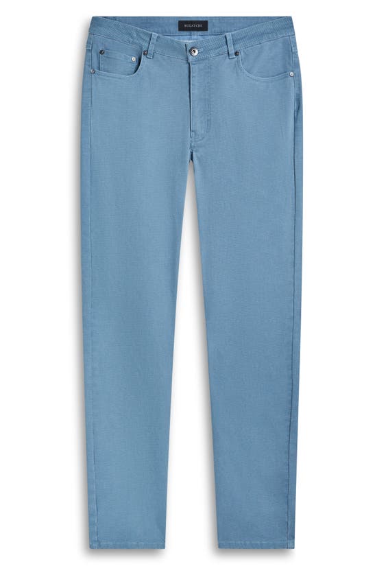 Shop Bugatchi Five-pocket Straight Leg Pants In Air Blue