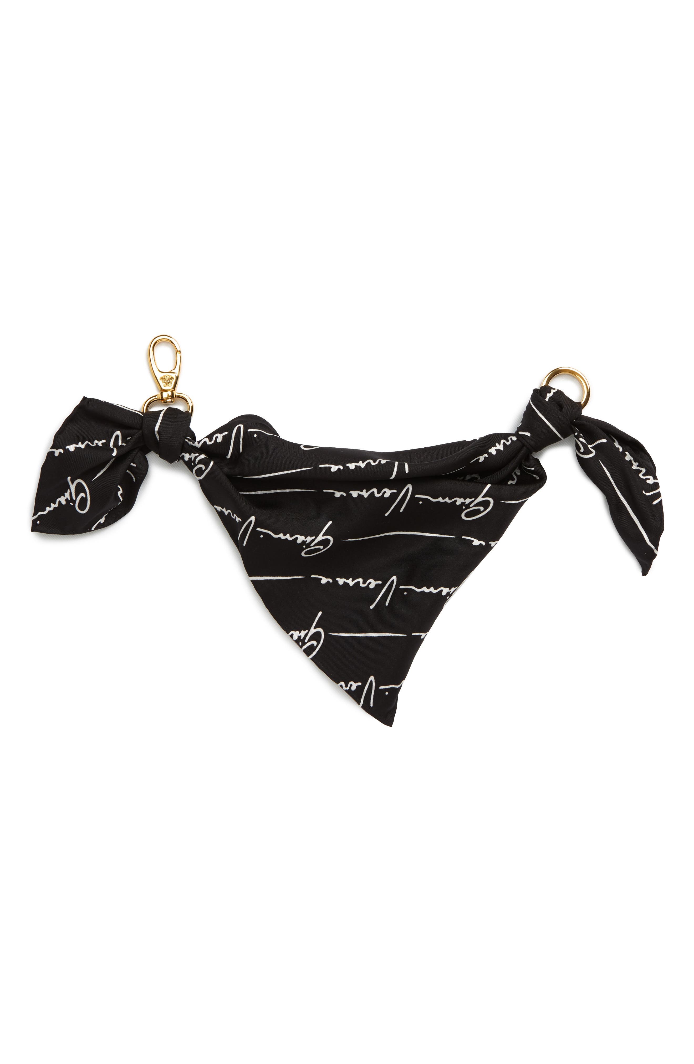 Versace Signature Clip Silk Bandana Nordstrom