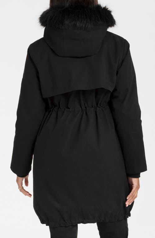 Seraphine Zorah 3-in-1 Down Maternity Parka In Black