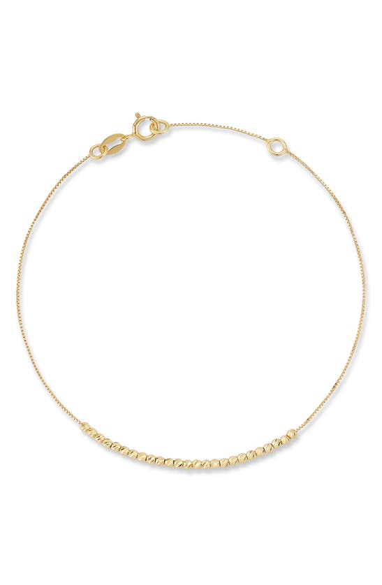 Ember Fine Jewelry Textured Bead Bracelet In 14k Gold