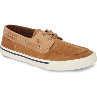 Sperry Bahama Ii Corduroy Boat Shoe- Brown