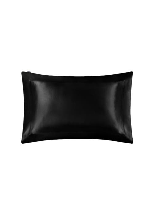 Shop Lilysilk Pure Mulberry Silk Oxford Envelope Luxury Pillowcase In Black