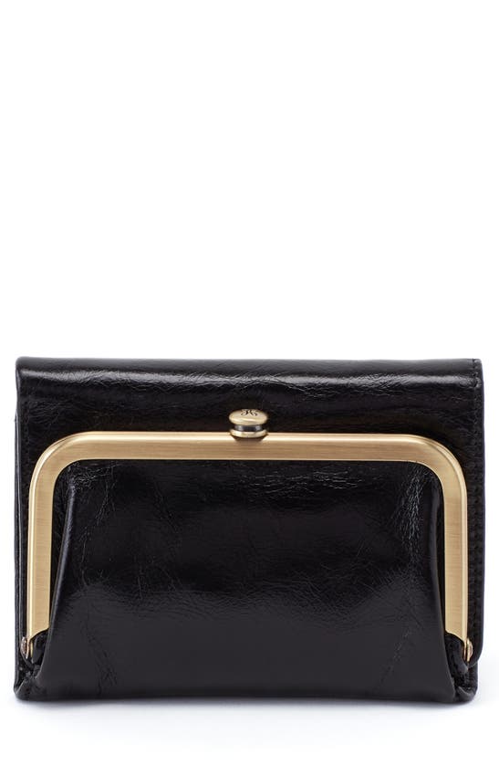 Hobo Robin Frame Wallet In Black