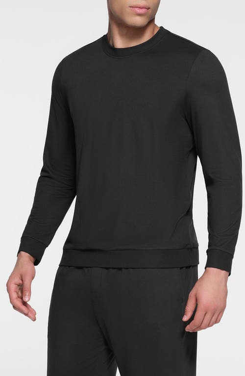 Shop Skims Outdoor Jersey Classic Fit Long Sleeve T-shirt In Onyx