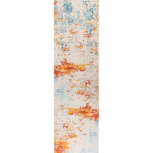 Jonathan Y Sunset Modern Abstract Area Rug In Orange/multi