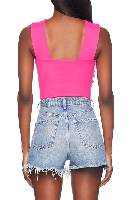 Shop Susana Monaco Cutout Tank Top In Fuchsia