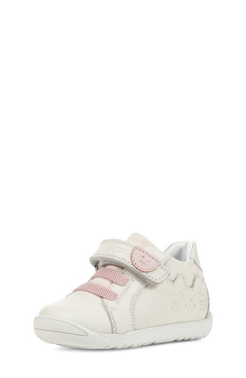 Geox Kids' Macchia Sneaker White Pink at Nordstrom,