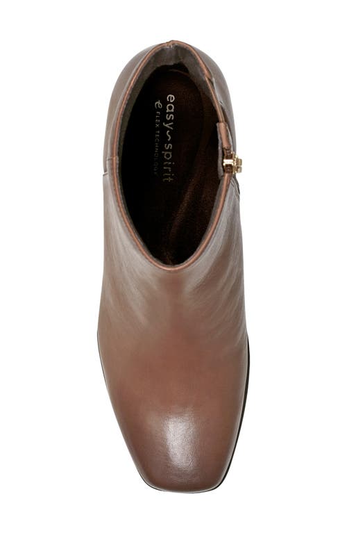 Easy Spirit Sidney Womens Zipper Leather Booties In Taupe
