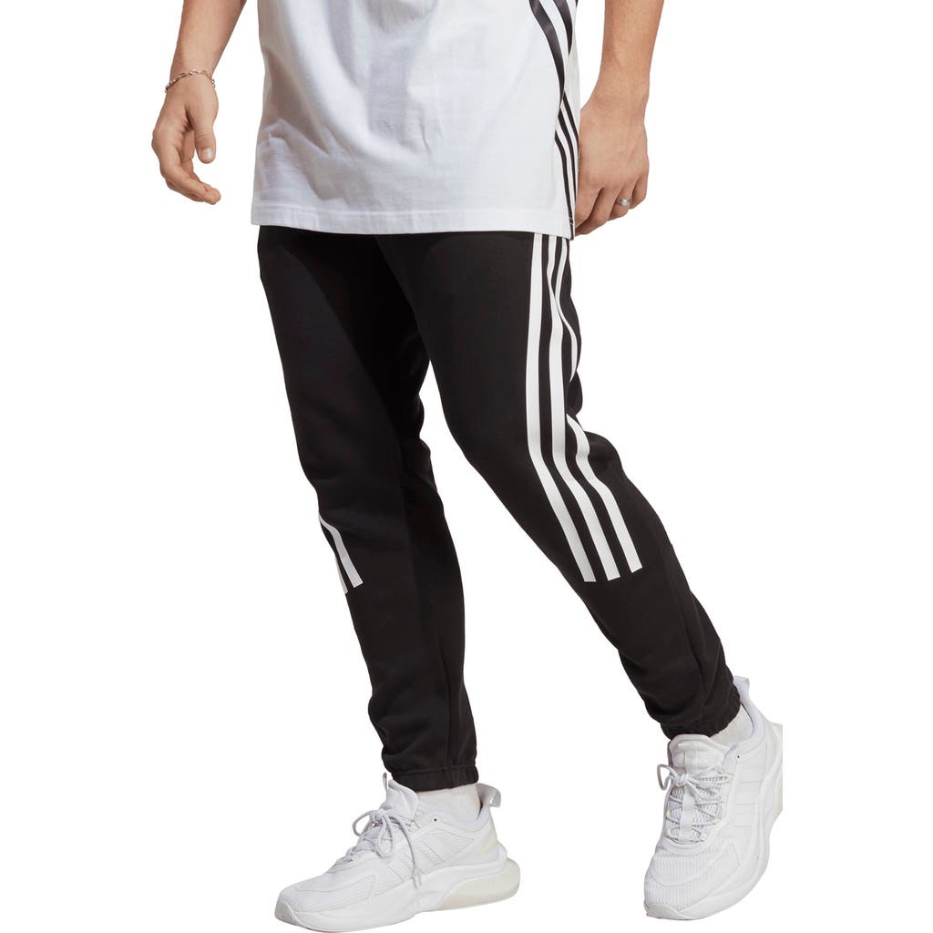 Adidas Originals Adidas Future Icons 3-stripes Fleece Pants In Black/white