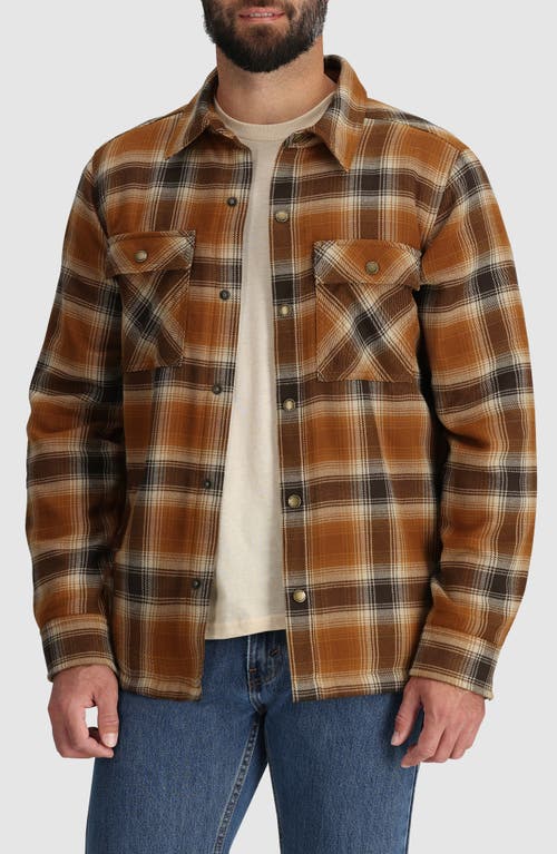 Shop Outdoor Research Feedback Water Resistant Shirt Jacket In Grounded Plaid