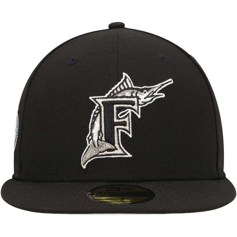 New Era 59FIFTY Florida Marlins Cooperstown Fitted Hat Black