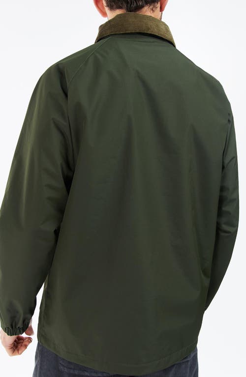 Barbour Domus Water Resistant Jacket In Sage/classic