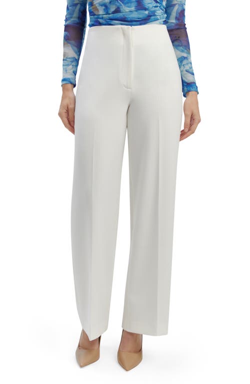 Bardot Anna High Waist Wide Leg Pants Orchid White at Nordstrom,
