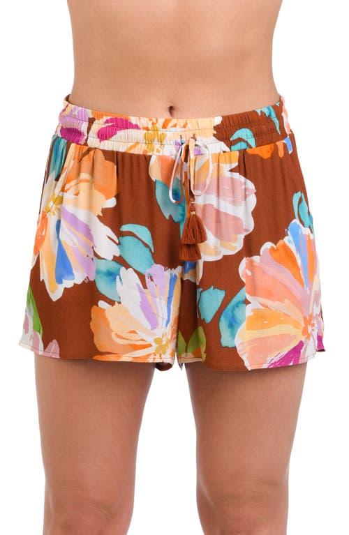 Saharan Sands Cover-Up Shorts in Cinnamon