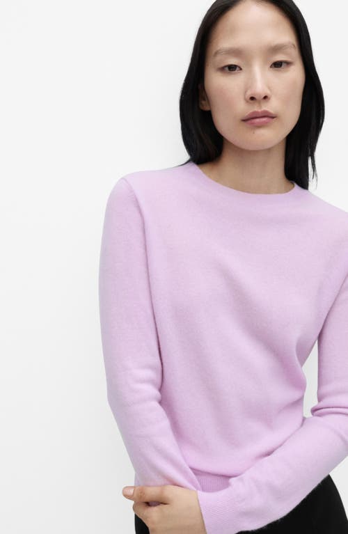 Shop Mango Cashmere Sweater In Light/pastel Purple