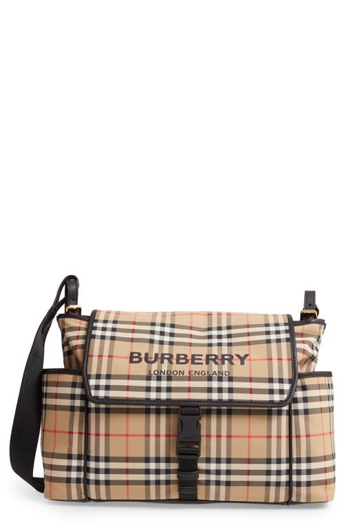 Burberry check outlet diaper bag