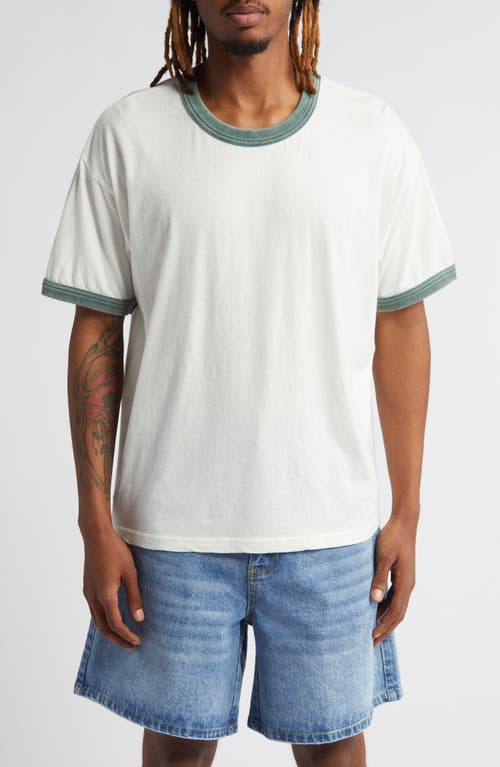 Elwood Oversize Ringer Graphic T-shirt In White