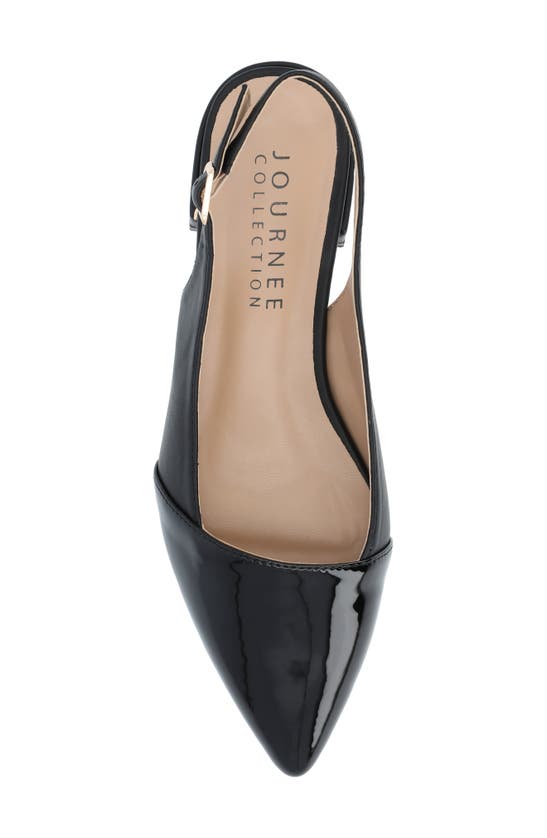 Shop Journee Collection Bertie Slingback Flat In Black