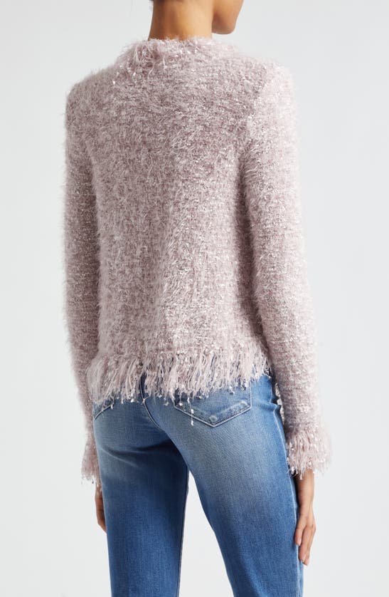 Shop L Agence Knit Cardigan In Dusty Pink