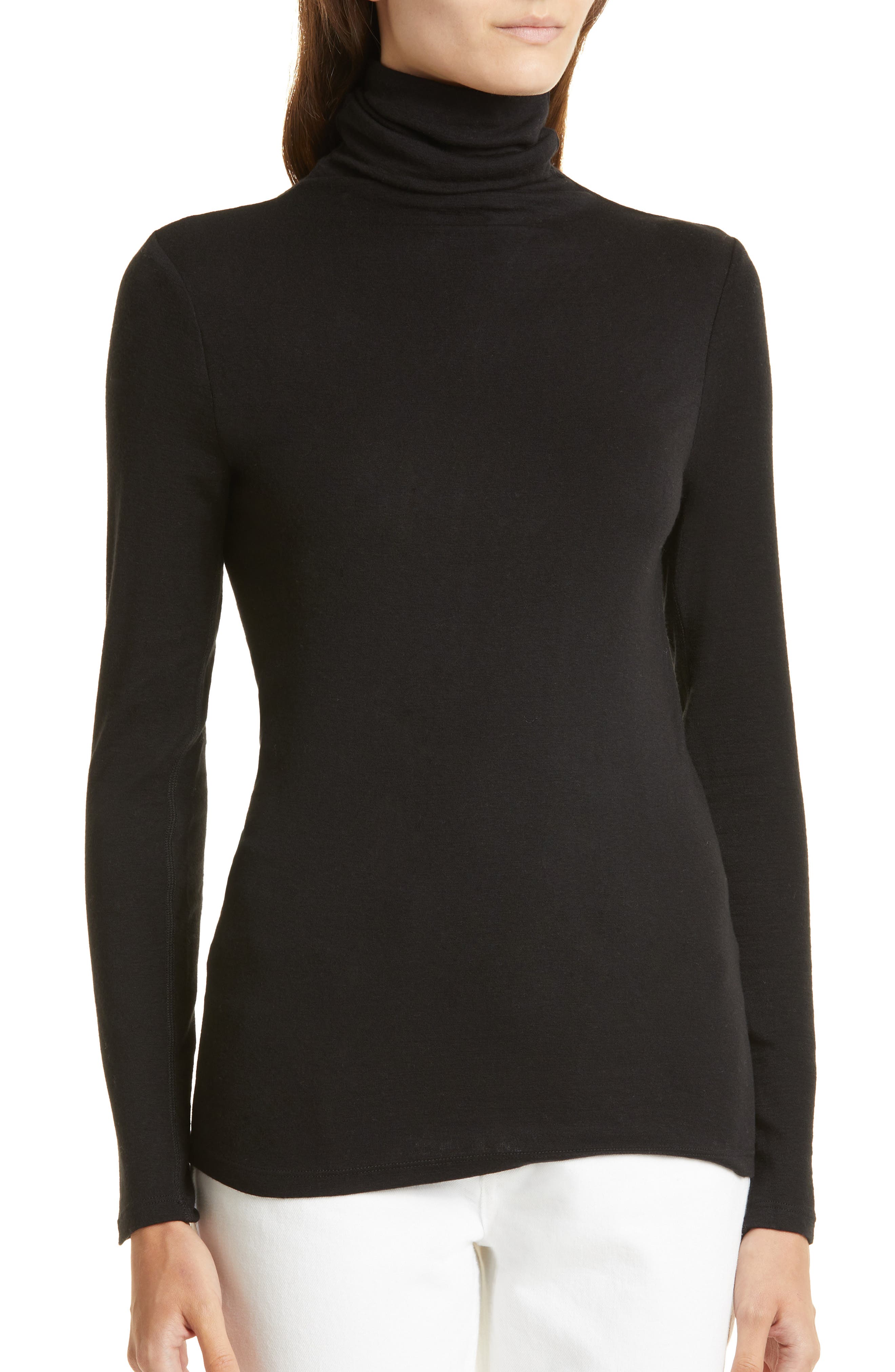 Nordstrom Signature Turtleneck in Black at Nordstrom, Size XX-Small