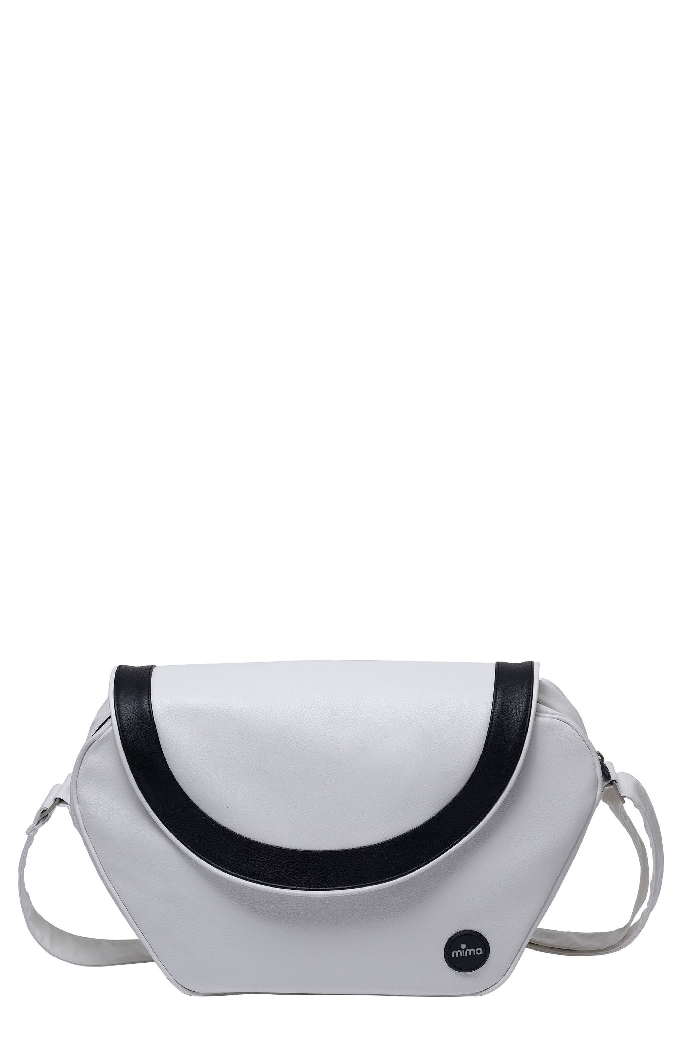 Mima Trendy Faux Leather Diaper Bag In Snow White At Nordstrom By NO