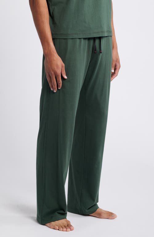 Shop Daniel Buchler Peruvian Pima Cotton Lounge Pants In Deep Forest