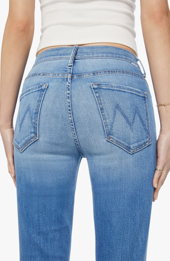Mother Weekender Flared Jeans In Blue In Blue