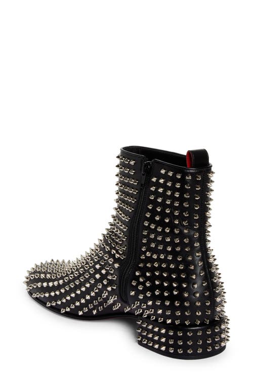 Shop Christian Louboutin Spikeasy Uomo Studded Boot In Black