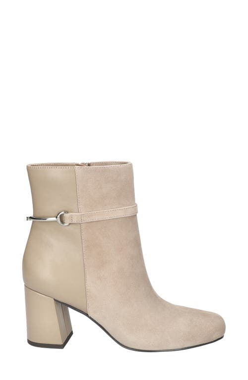 Bella Vita Quincy Womens Zipper Leather Mid-calf Boots In Almond Kidsuede Leather