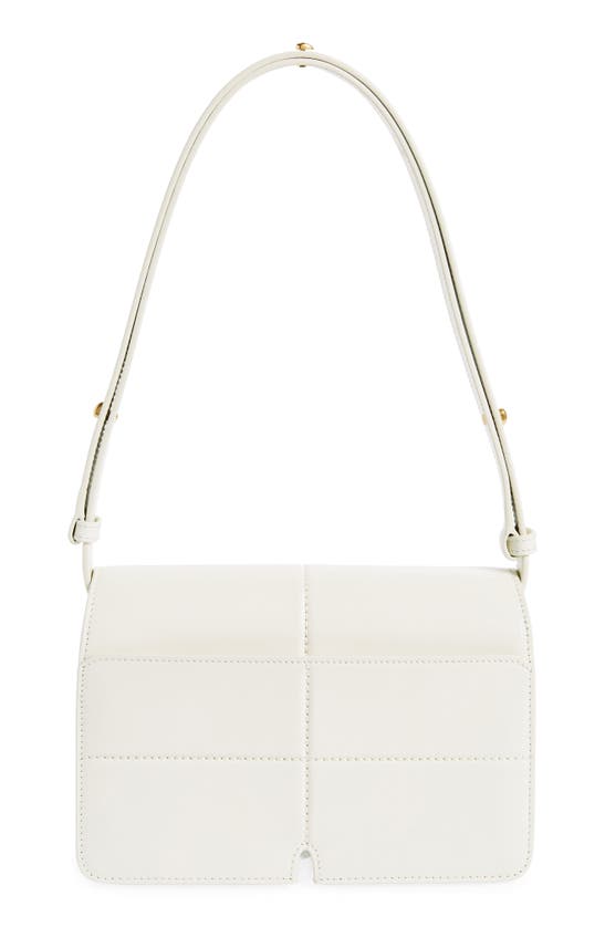 Shop Burberry Snip Leather Crossbody Bag In Almond