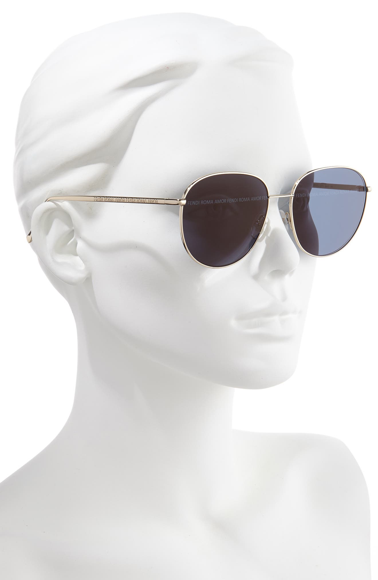 fendi 60mm round sunglasses