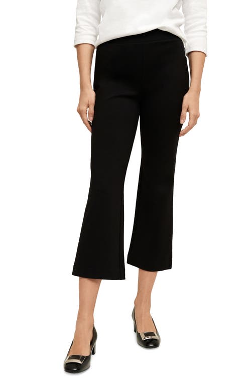 Shop Isaac Mizrahi New York Kick Flare Crop Pants In Black