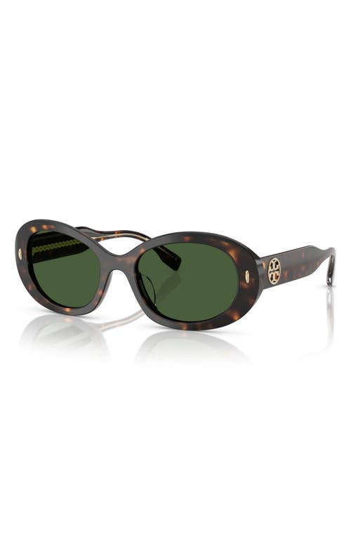 TORY BURCH TORY BURCH 53MM OVAL SUNGLASSES
