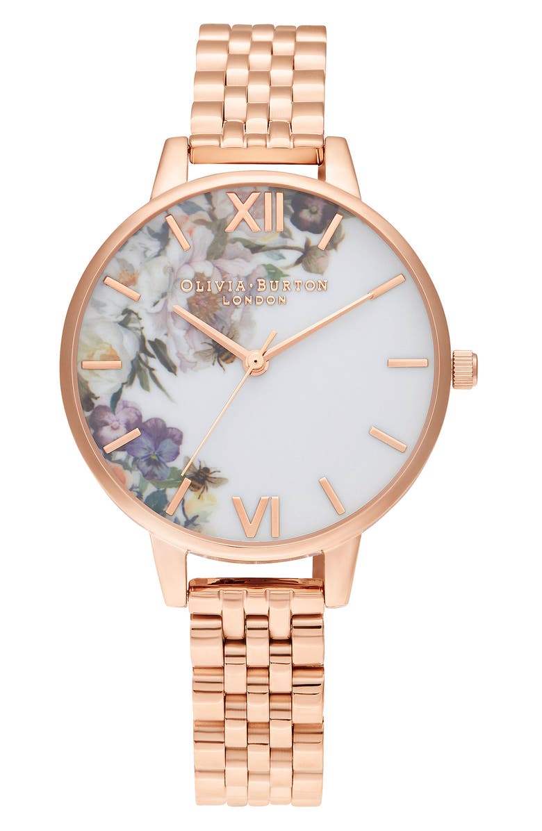Olivia Burton Enchanted Garden Bracelet Watch 34mm Nordstrom