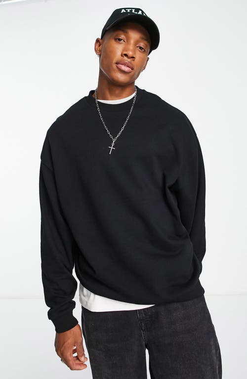 ASOS DESIGN oversized jersey baseball shirt in navy