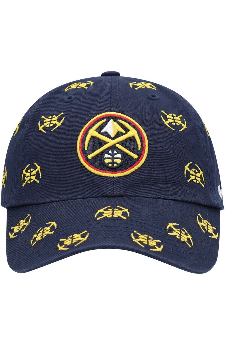 '47 Men's '47 Navy Denver Nuggets Confetti Cleanup Adjustable Hat