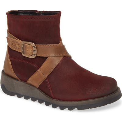 Fly London Sake Bootie, Burgundy