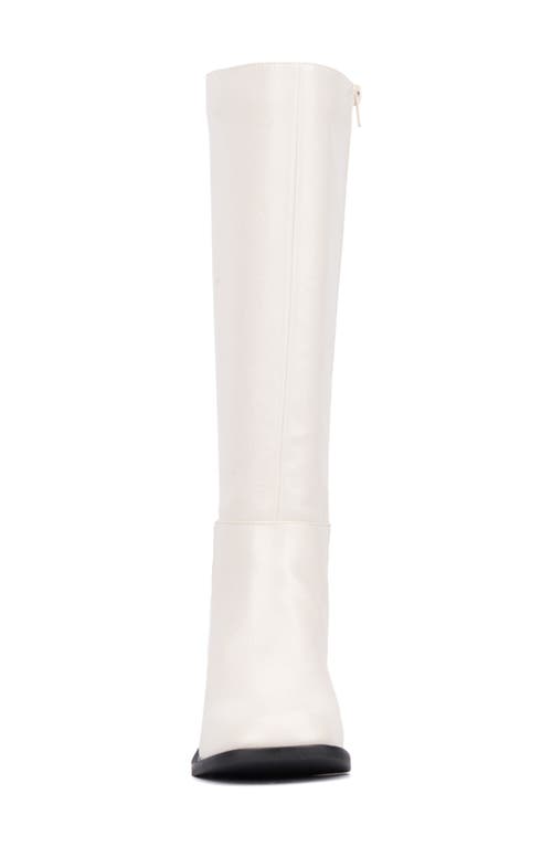 Olivia Miller Sky Knee High Boot In White