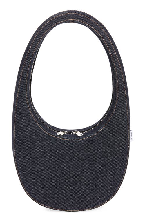 Coperni Swipe Denim Top Handle Bag in Dark Navy at Nordstrom