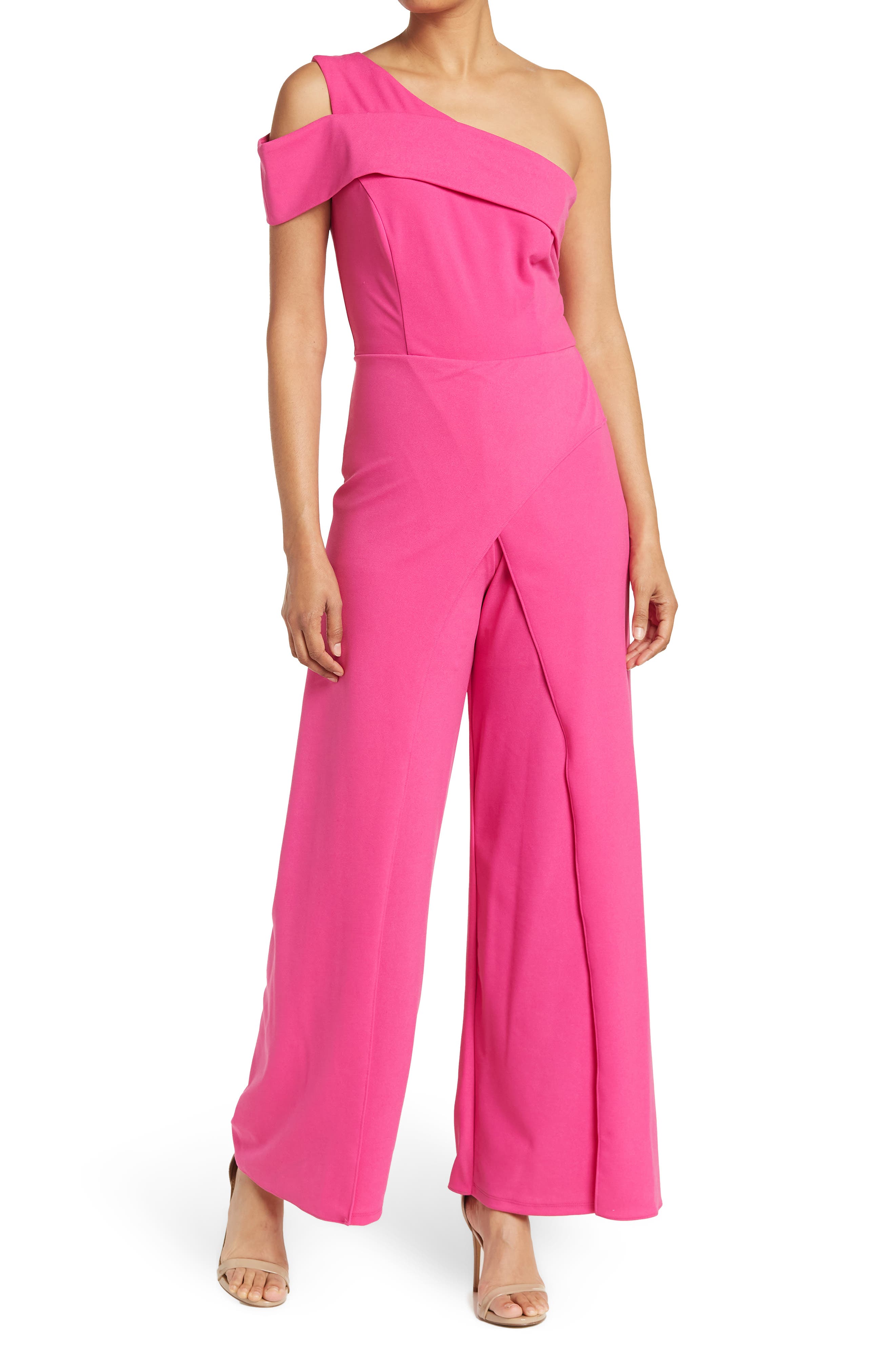 Marina one shoulder jumpsuit Clearance
